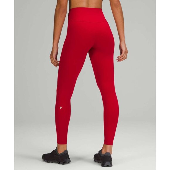 Lululemon Base Pace High-Rise Running Tight 28" size 2 Dark Red - Picture 4 of 5